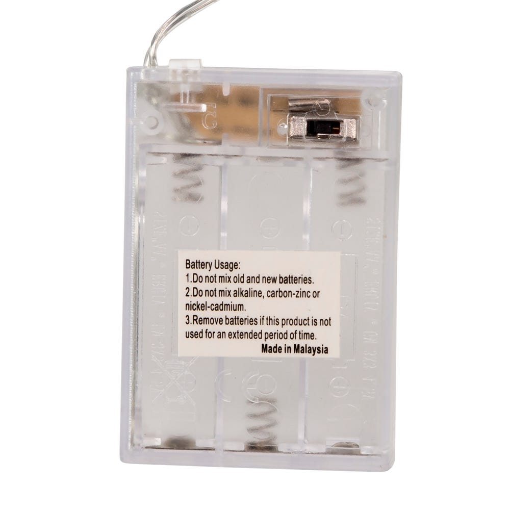 Kurt Adler 6-Foot 72-Light Battery-Operated Cannabis Cluster Garland